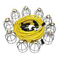 LED Stringlights, 10 Lights, 100' L, Metal Housing Nuna Depot Inc.