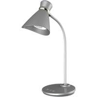 Desk Lamp, 6 W, LED, 16" Neck, Silver Nuna Depot Inc.