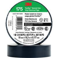 Temflex General Use Vinyl Electrical Tape 175, 19 mm (3/4") x 18 M (60'), Black, 7 mils Nuna Depot Inc.