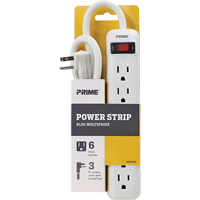 Power Strip, 6 Outlet(s), 3', 15 A, 1875 W, 125 V Nuna Depot Inc.
