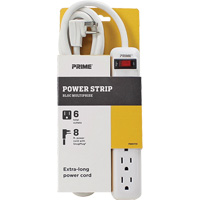 Power Strip, 6 Outlet(s), 8', 15 A, 1875 W, 125 V Nuna Depot Inc.