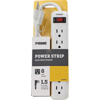Power Strip, 6 Outlet(s), 1-1/2', 15 A, 1875 W, 125 V Nuna Depot Inc.