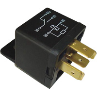 Mini relais unipolaire &agrave; une direction avec r&eacute;sistance, Prise, 40 A, 12 V Nuna Depot Inc.
