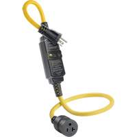 GFCI Cord Set with Automatic Reset, 120 V, 20 A, 3' Cord Nuna Depot Inc.