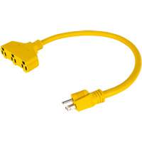 Extension Power Adapter, Outdoor, STOW, 12/3 AWG, 15 A, 3 Outlet(s), 2' Nuna Depot Inc.