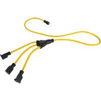 W-Style Power Adapter, Outdoor, STOW, 12/3 AWG, 15 A, 3 Outlet(s), 2' Nuna Depot Inc.