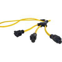W-Style Power Adapter, Outdoor, STOW, 12/3 AWG, 15 A, 3 Outlet(s), 2' Nuna Depot Inc.