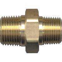 Reducing Hex Nipple, Brass, 1/4" x 1/8", NPT x NPT Nuna Depot Inc.