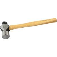 Ball Pein Hammer, 48 oz. Head Weight, Plain Face, Wood Handle Nuna Depot Inc.