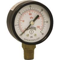 Economy Pressure Gauge, 2" , 0 - 30 psi, Bottom Mount, Analogue Nuna Depot Inc.